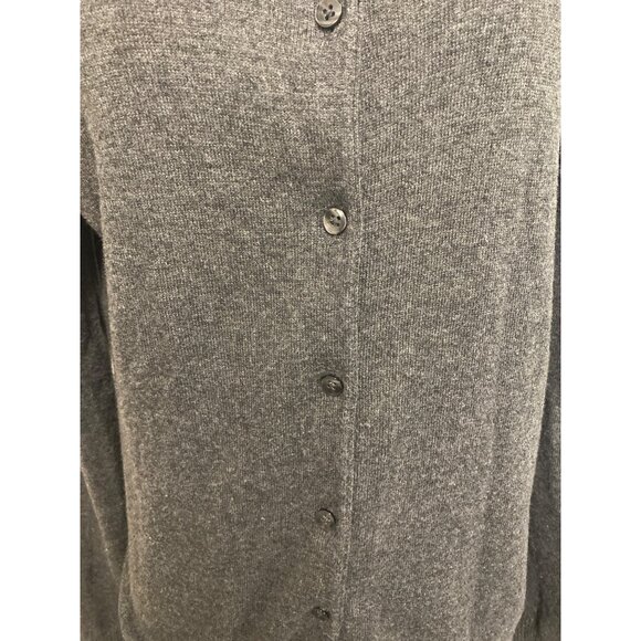 Gap Womens Gray Button-Up Cardigan Sweater L Cotton Blend Made In China - Picture 6 of 10